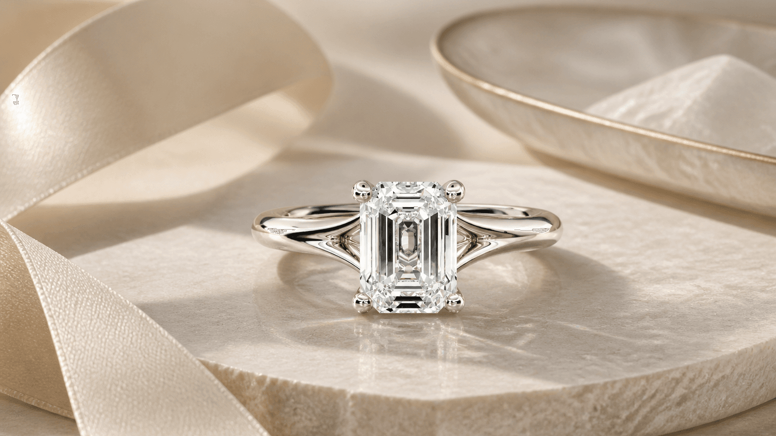 Estelle Emerald Diamond Engagement Ring styled for how to choose an engagement ring
