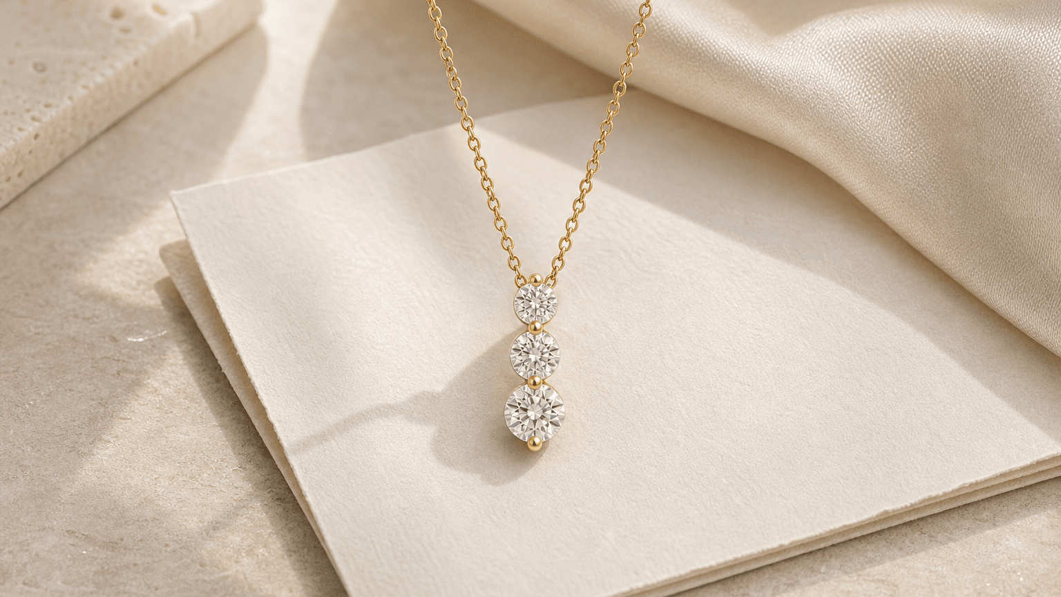 Clara Diamond Pendant styled for traceability in jewelry