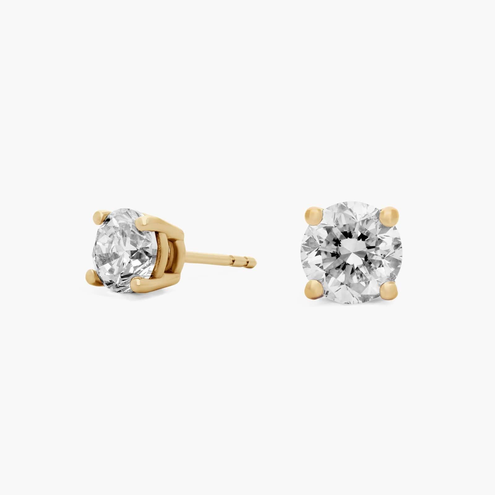 Eterna ronde diamanten oorknopjes