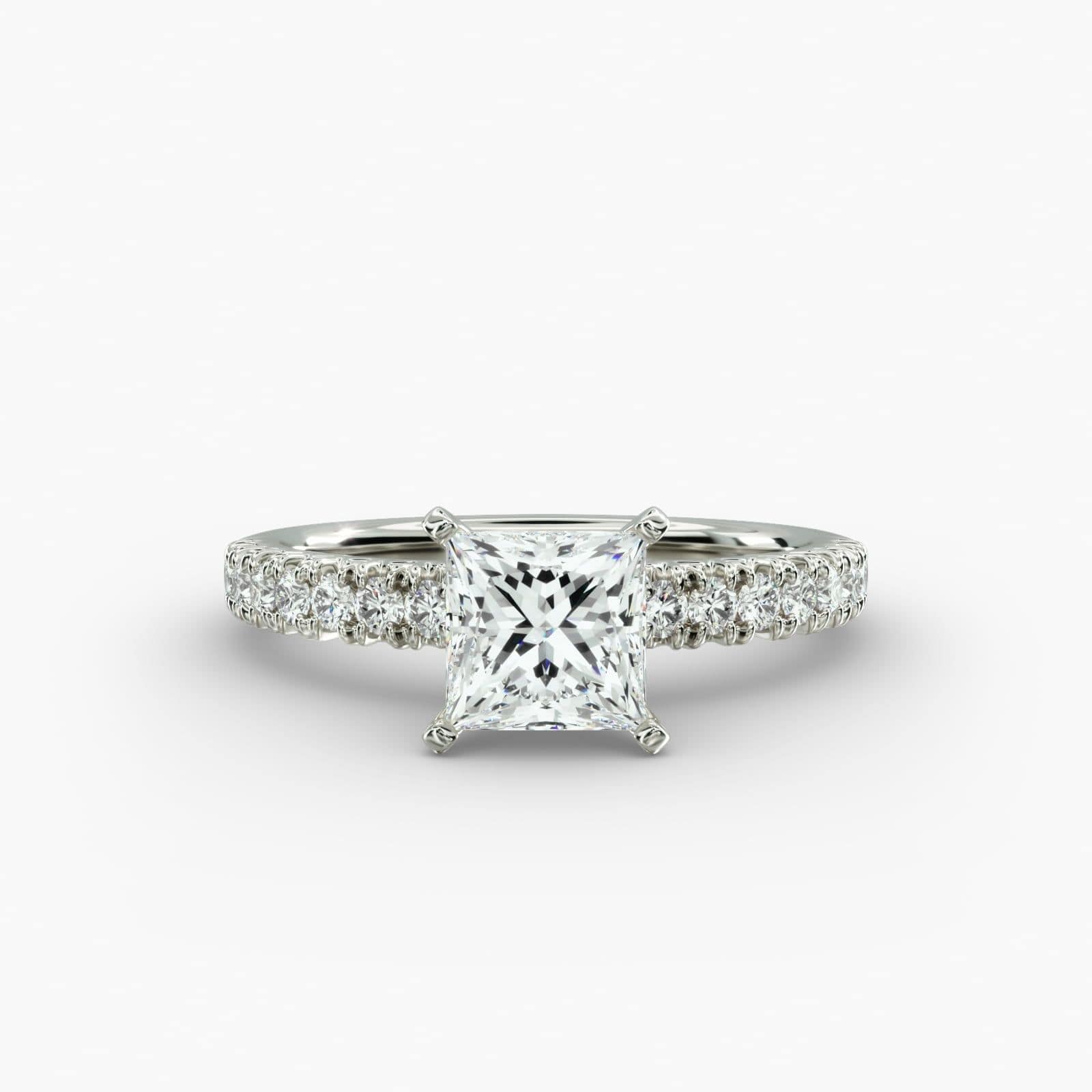 Anel de noivado The Eternia com diamante de lapidação princess