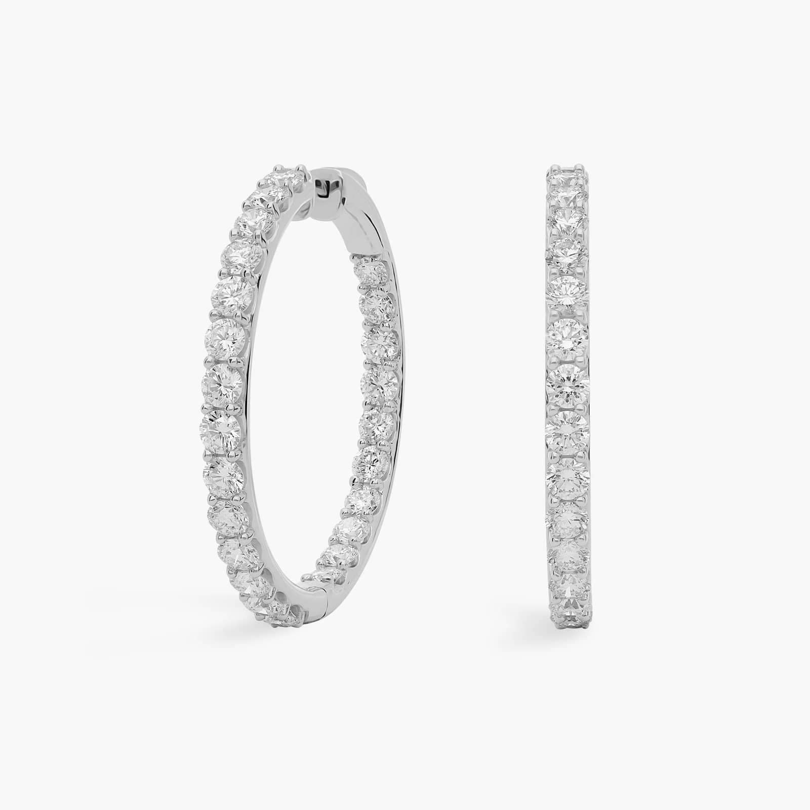 Brincos Celeste Hoops Diamond