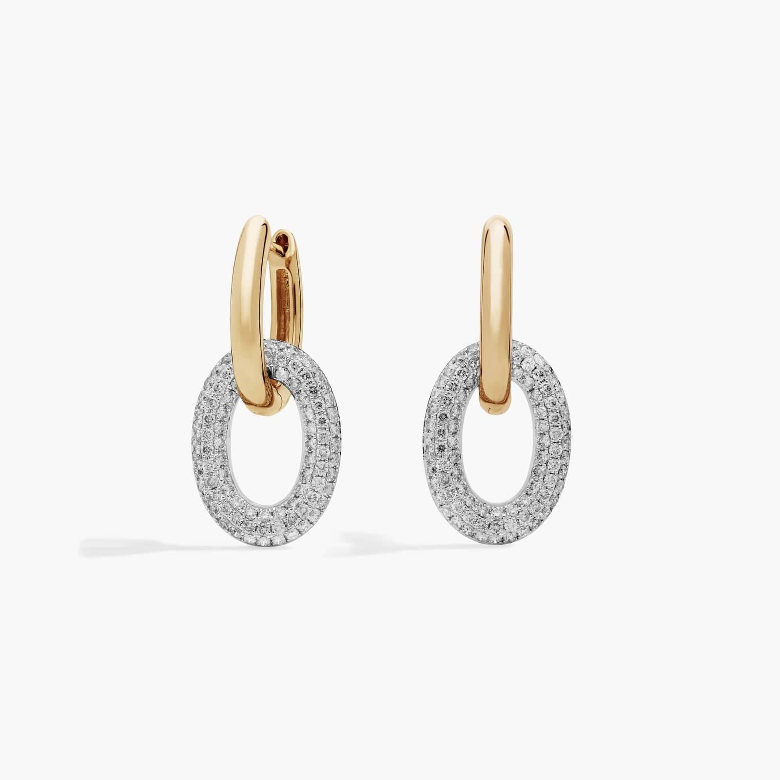 Boucles d'oreilles Opera Diamond Pavé