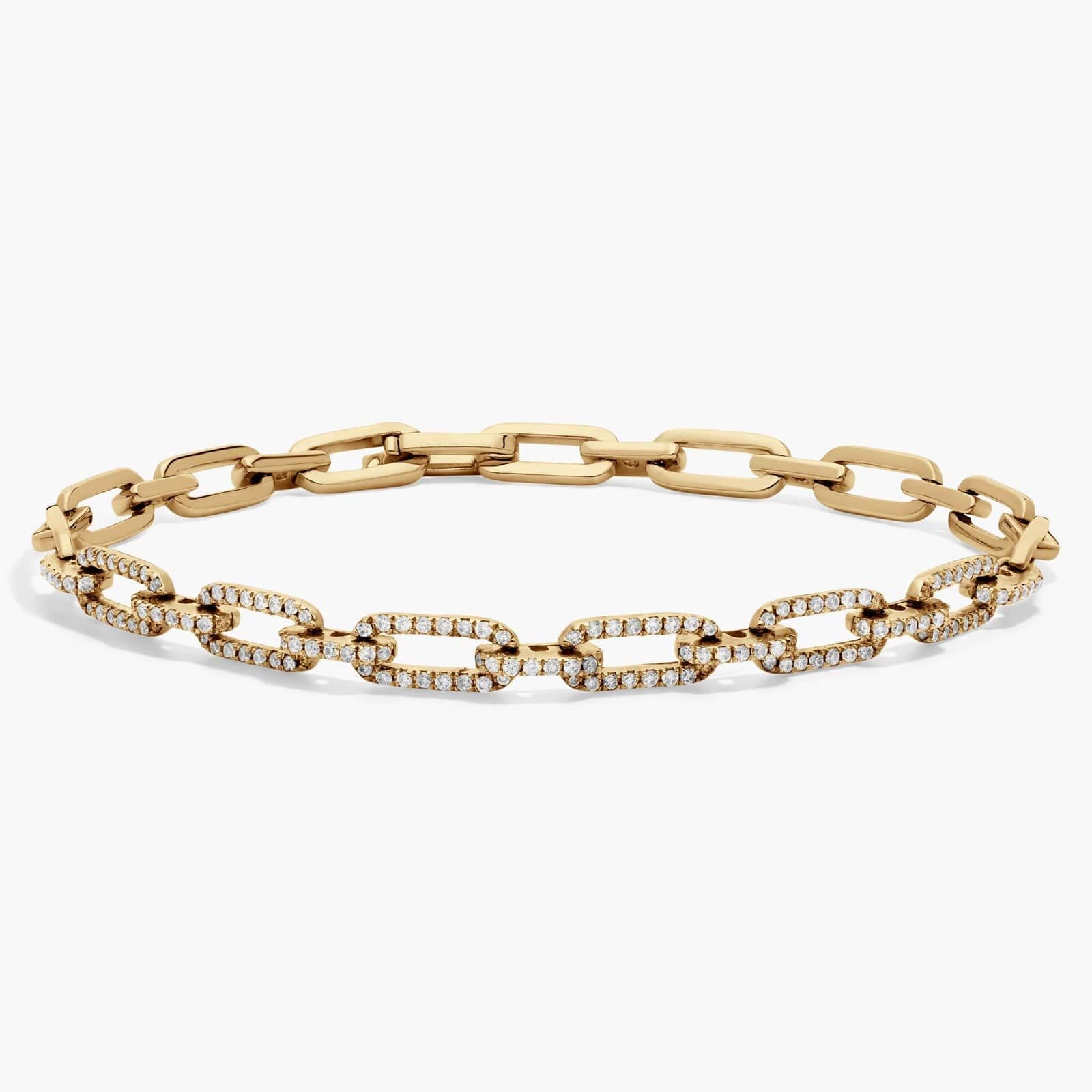 Pulseira Illume Paperclip Gold Diamond