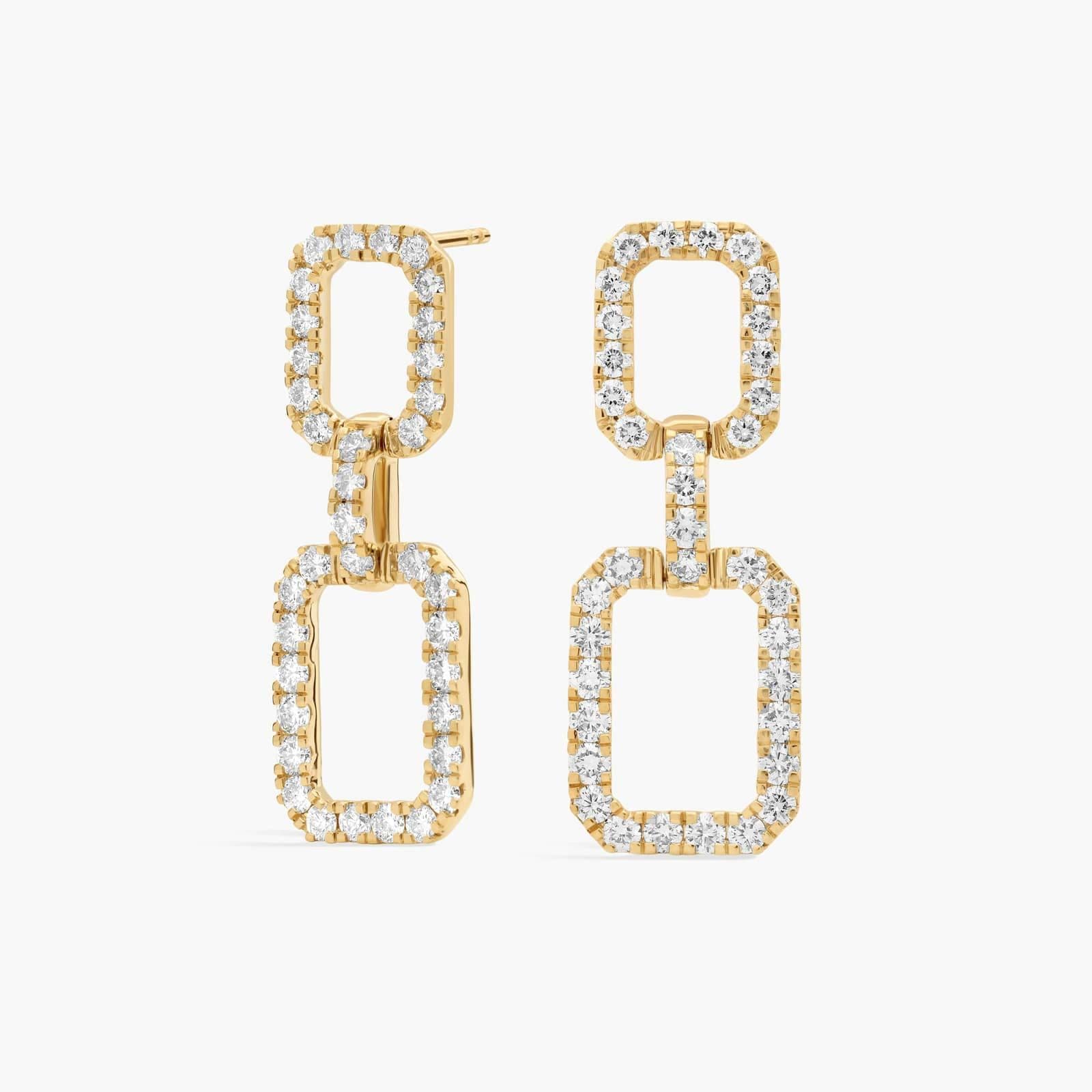 Boucles d'oreilles pendantes Porta Diamond