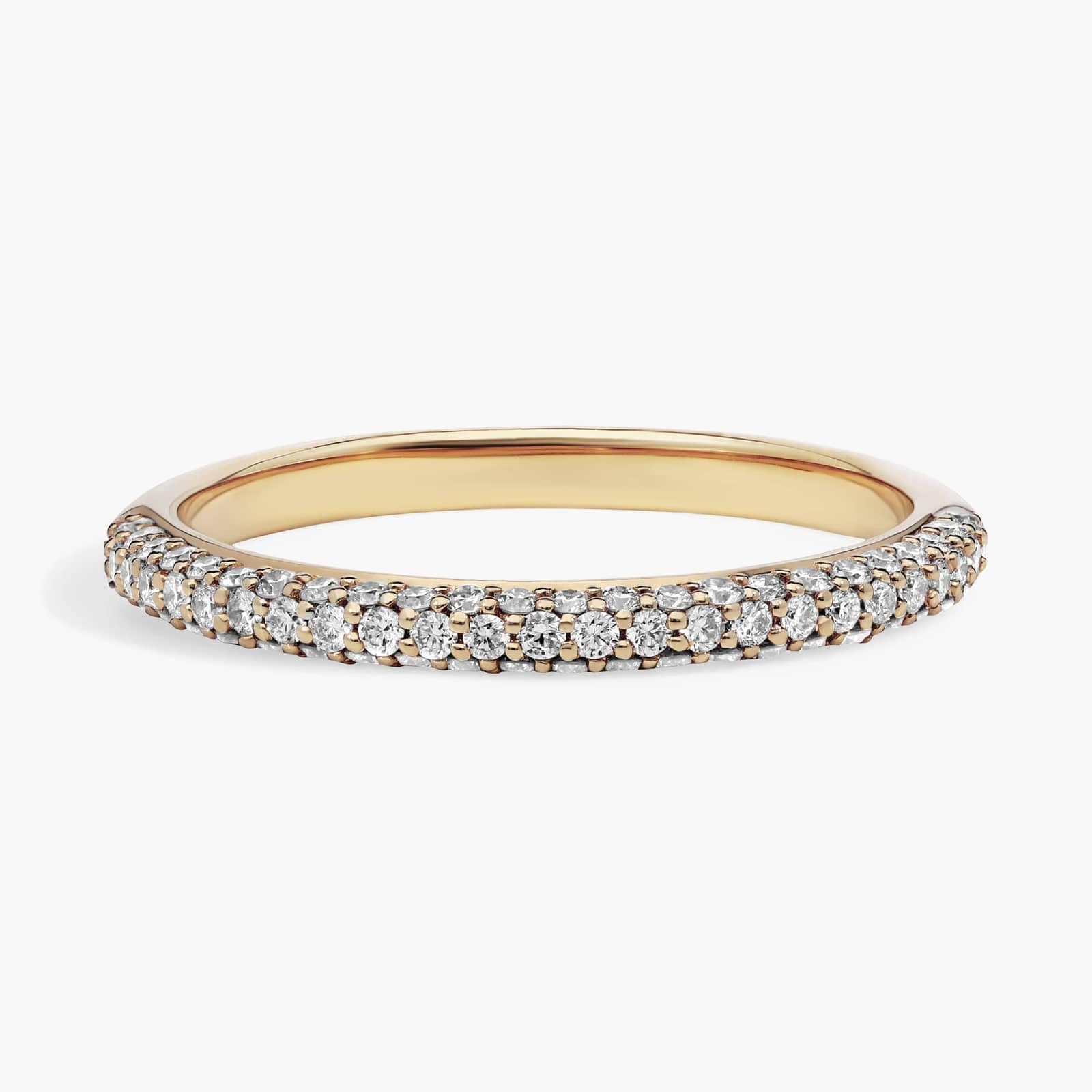 Triple Pavé Diamond Band