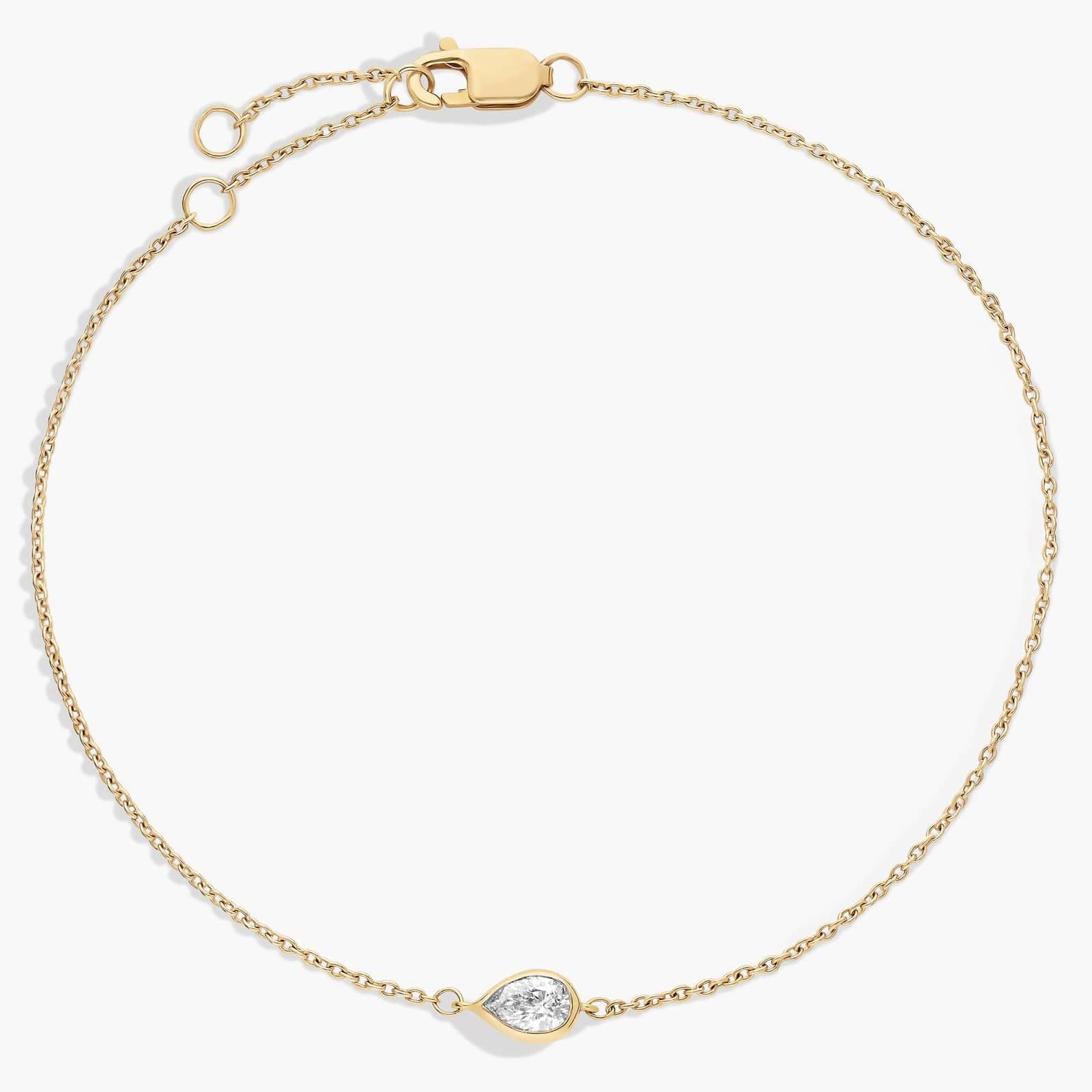 Aqua Pear Diamond Armband