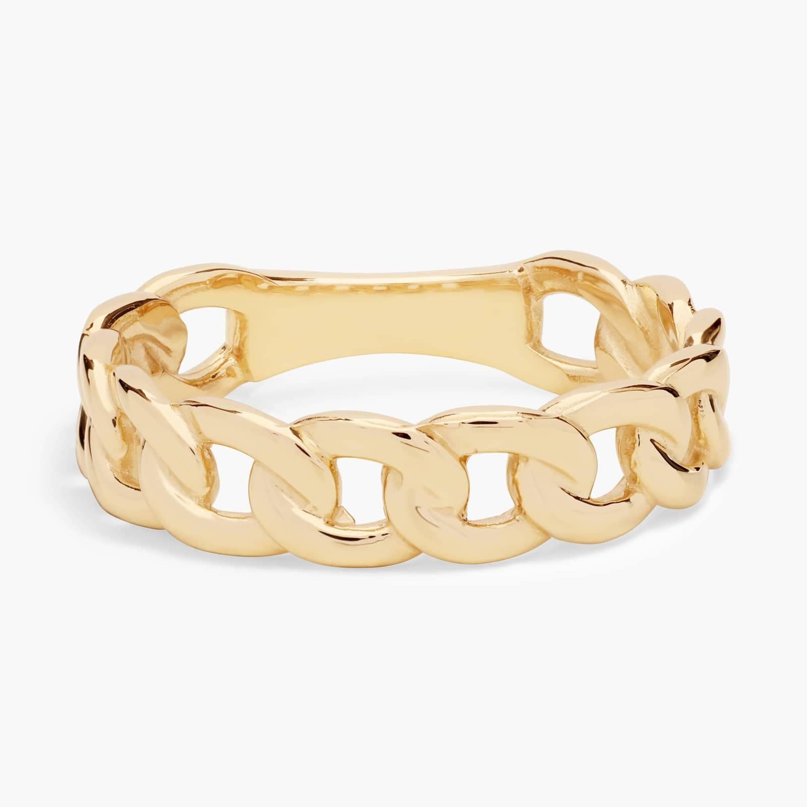 Anel com corrente Havana Gold