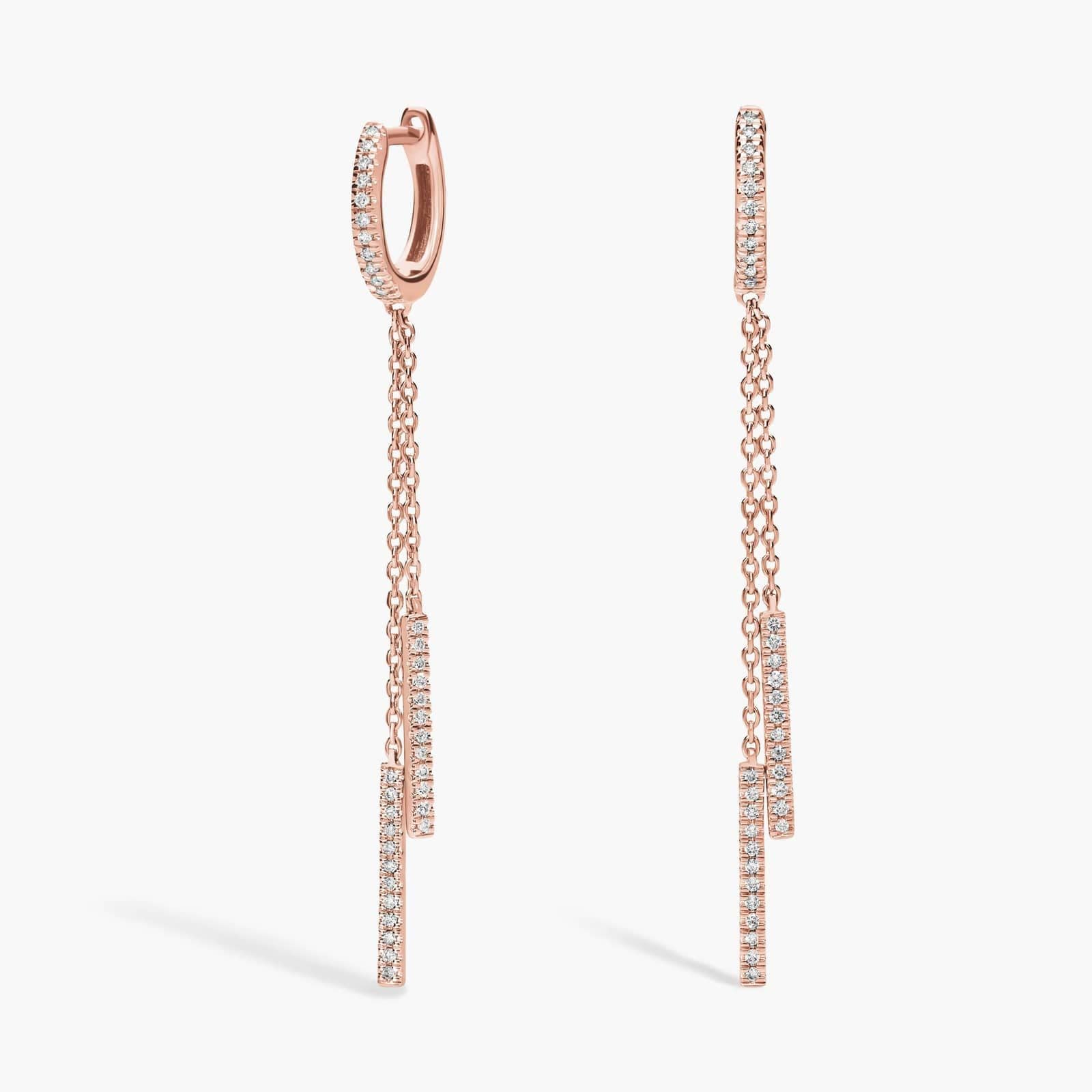 Pendientes de gota Whisper Pavé