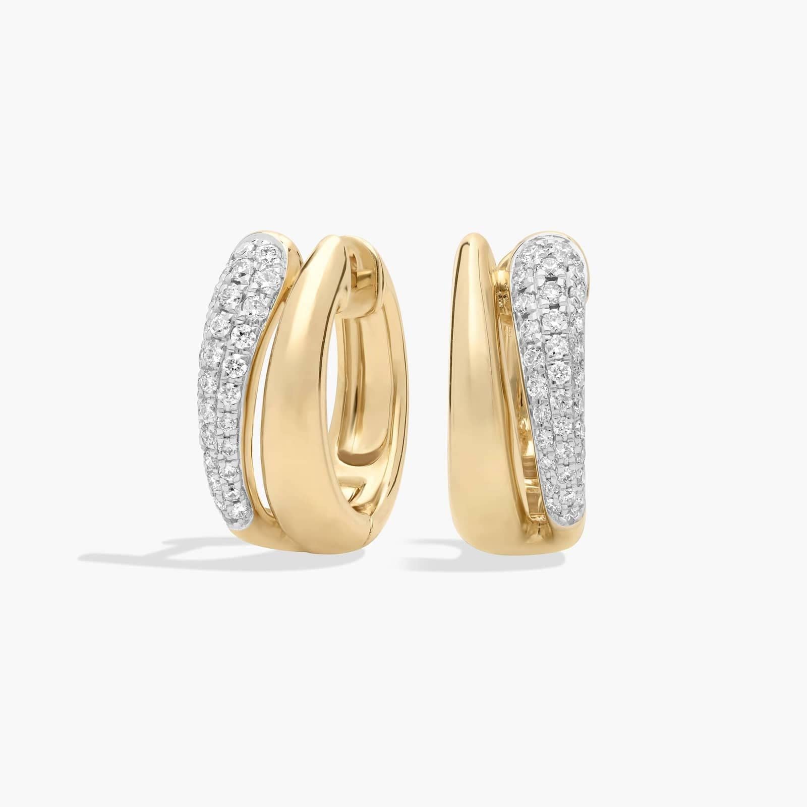 Eden Pavé Diamond Hoop Earrings