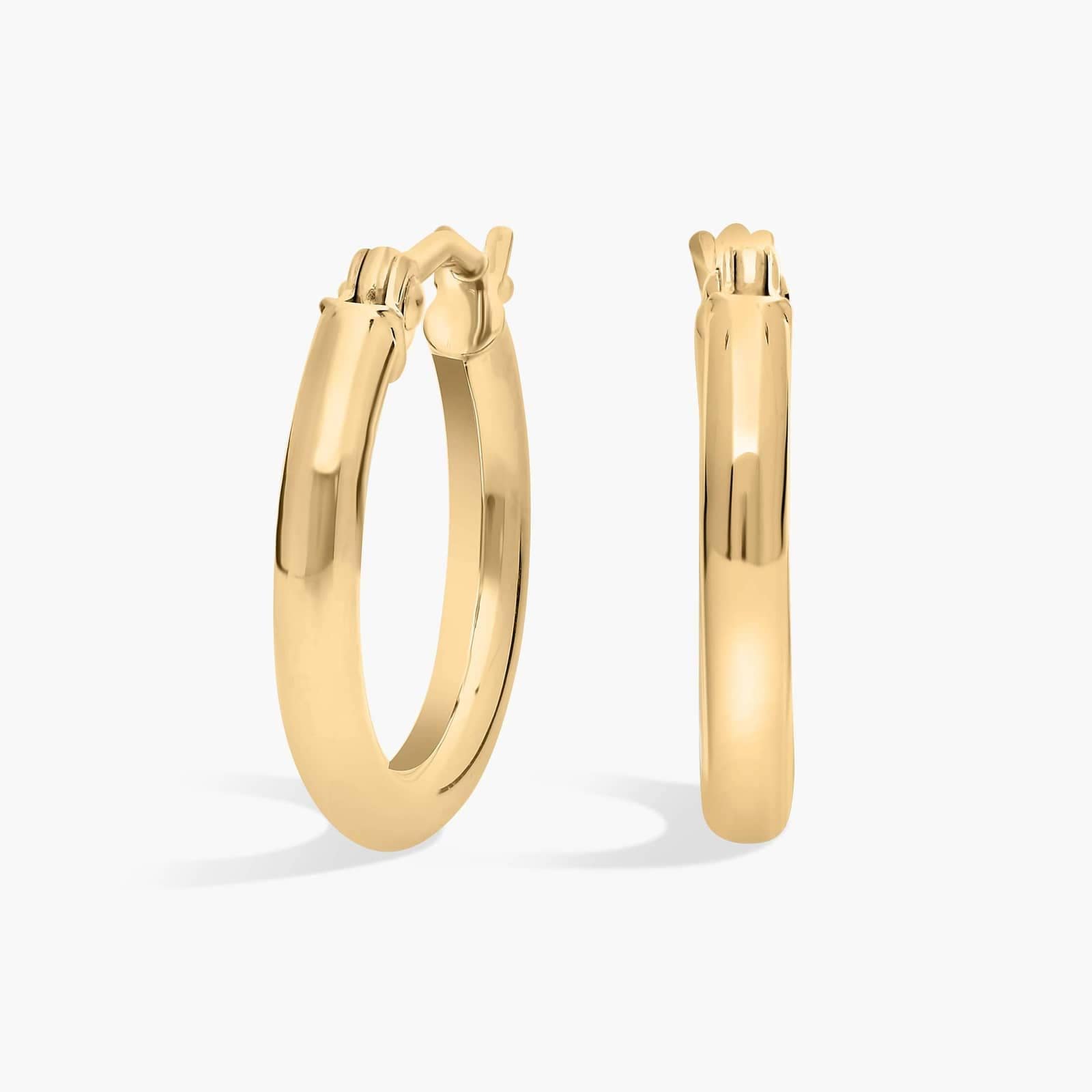 Boucles d'oreilles créoles petites Elle
