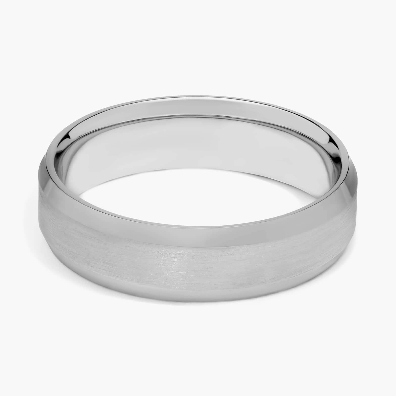 Anillo George Bevel en oro mate