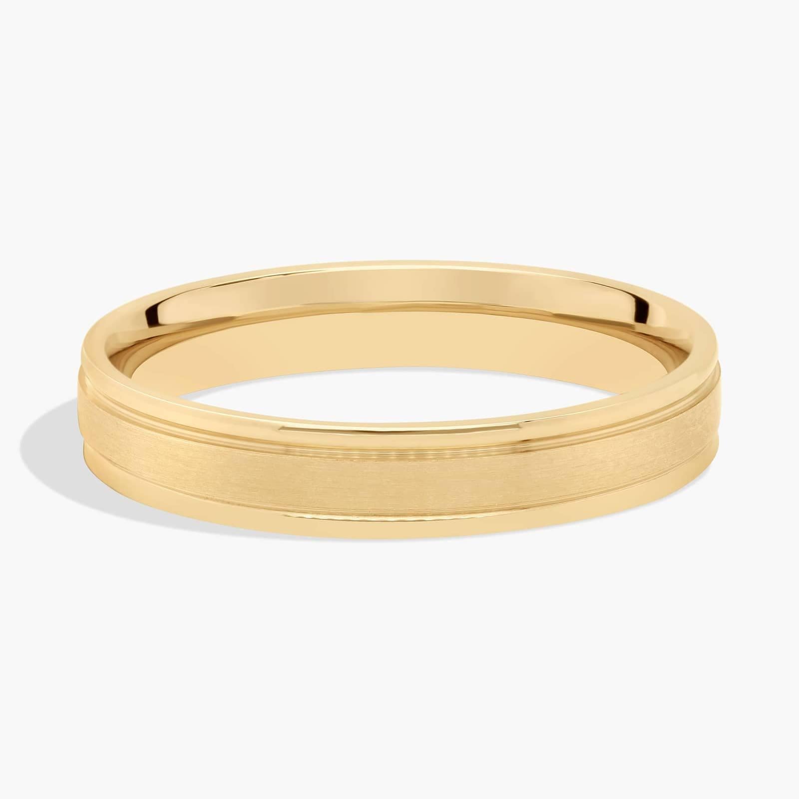 Bruno Brushed Inlay Men's Wedding Band