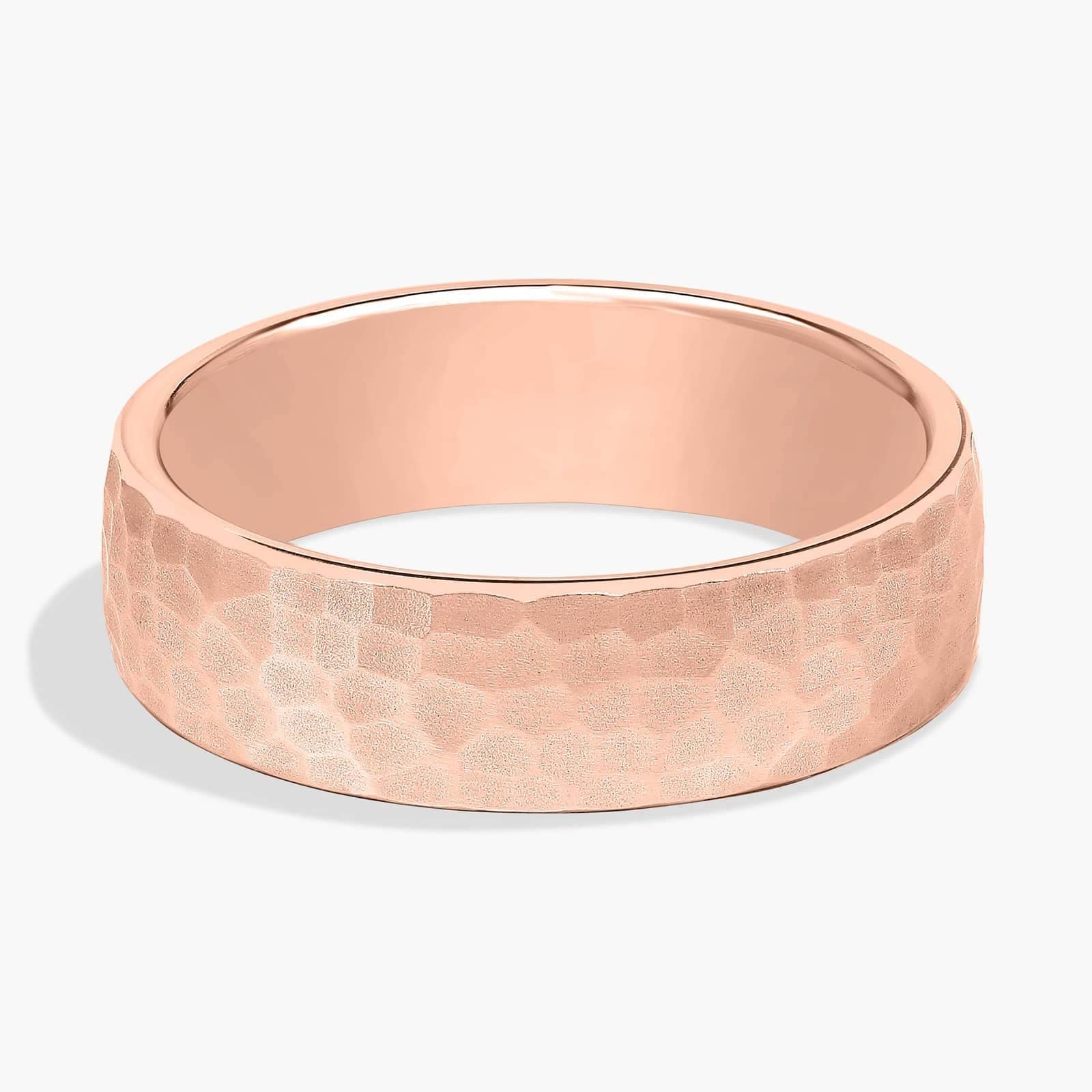 Faixa de casamento para homem Forma Matte Hammered