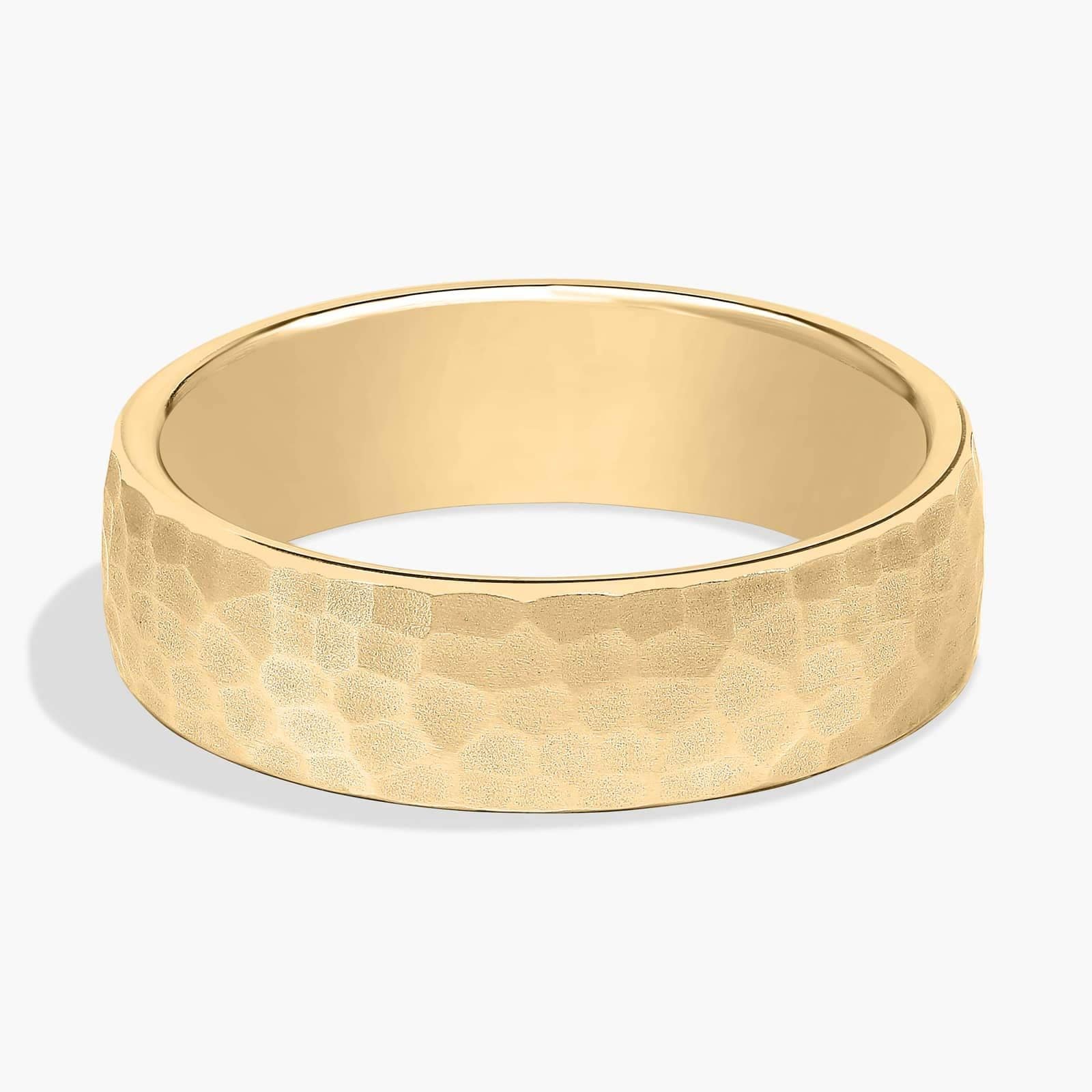 Alliance pour homme martelée mate Forma