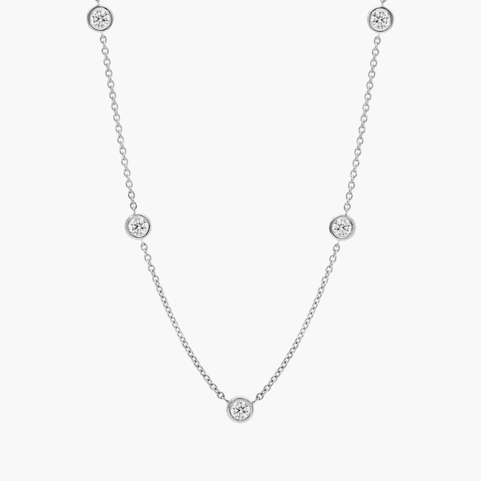Κολιέ Luna Diamond Bezel