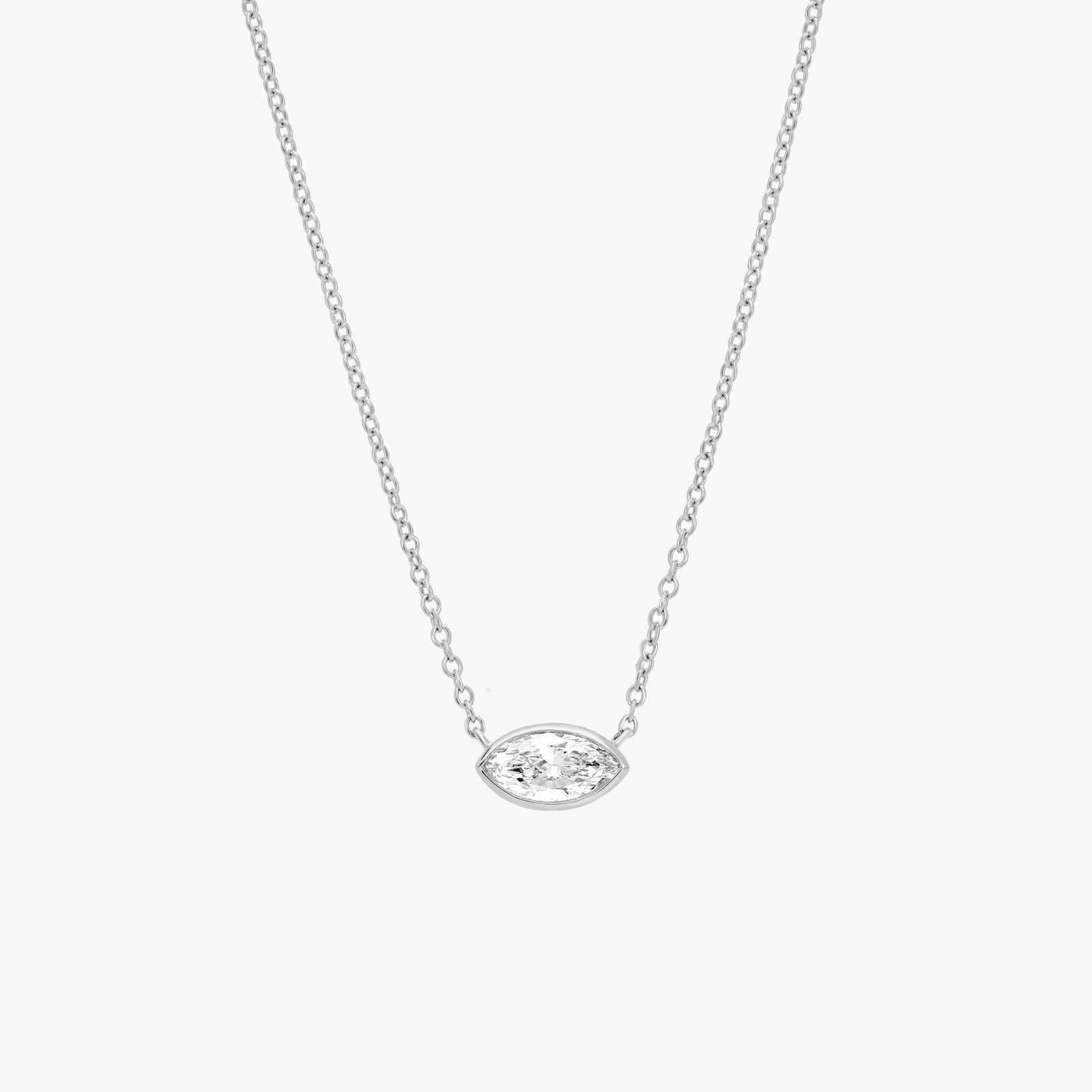 Pingente de diamante Solo Marquise