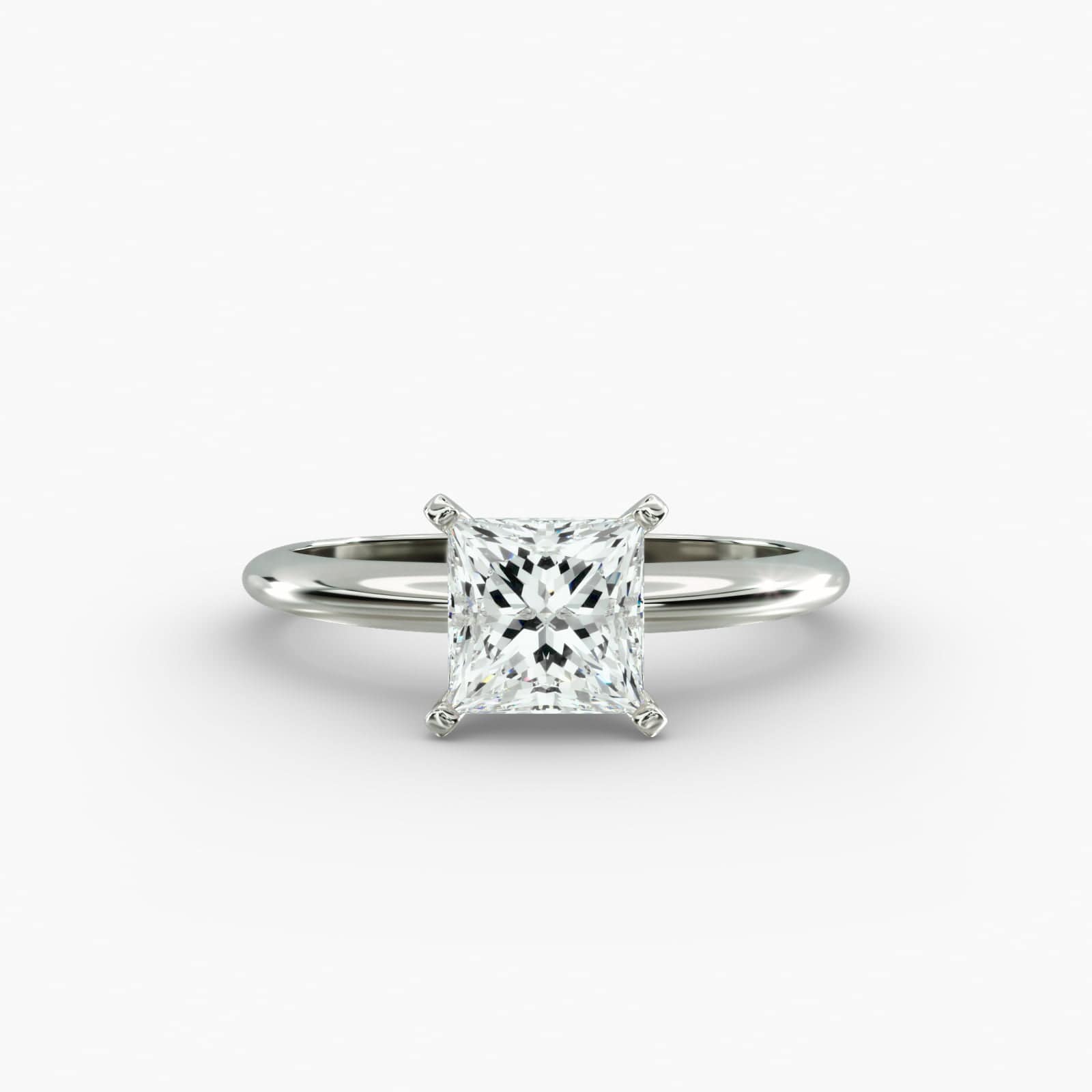 Anel de noivado Épure com diamante de lapidação princess