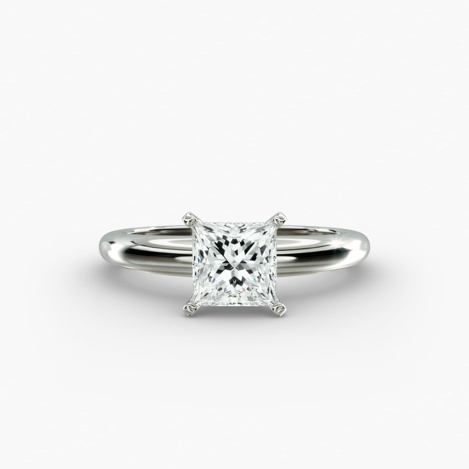 Anel de noivado Aurelia com diamante de lapidação princess