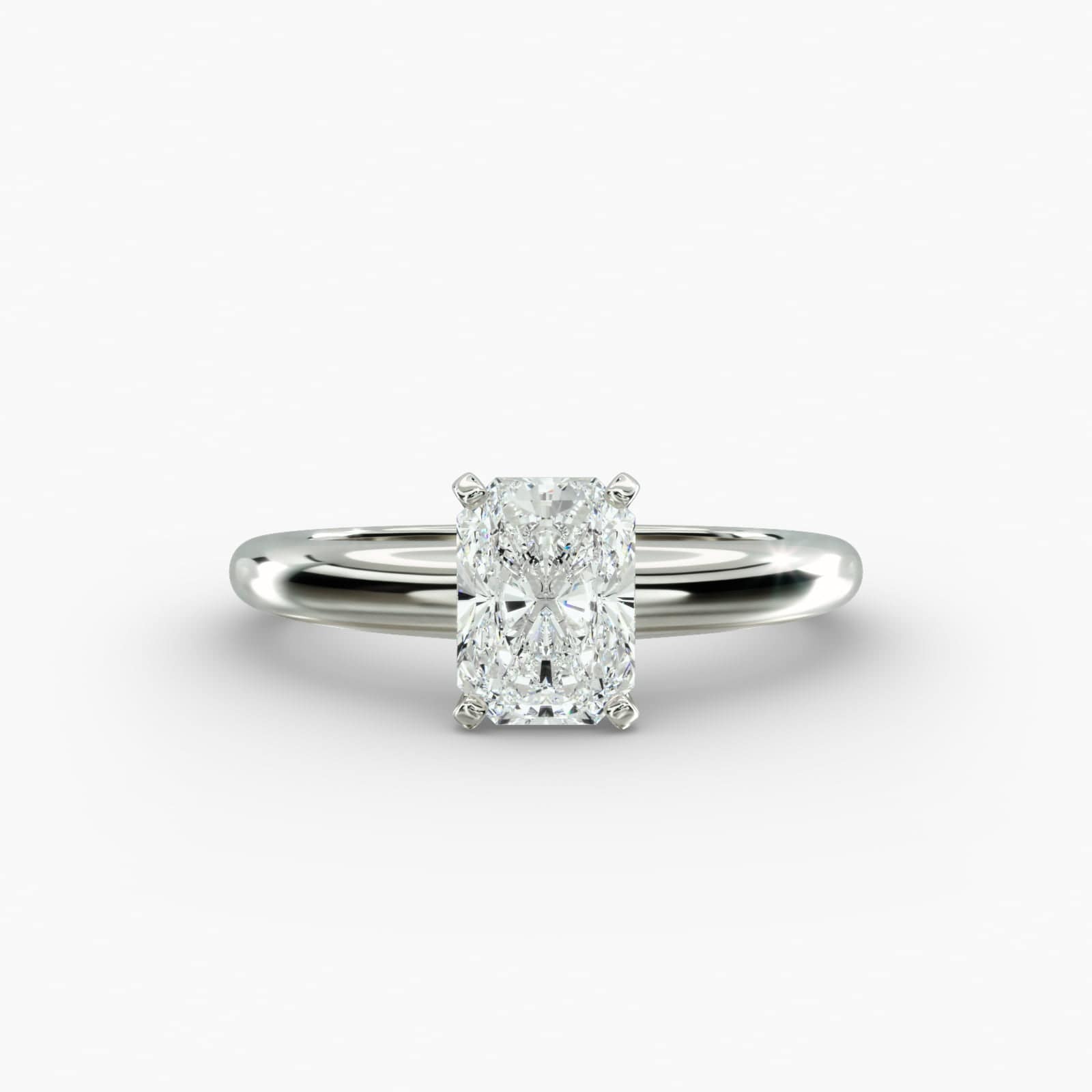 Anel de noivado Aurelia com diamante de lapidação radiant