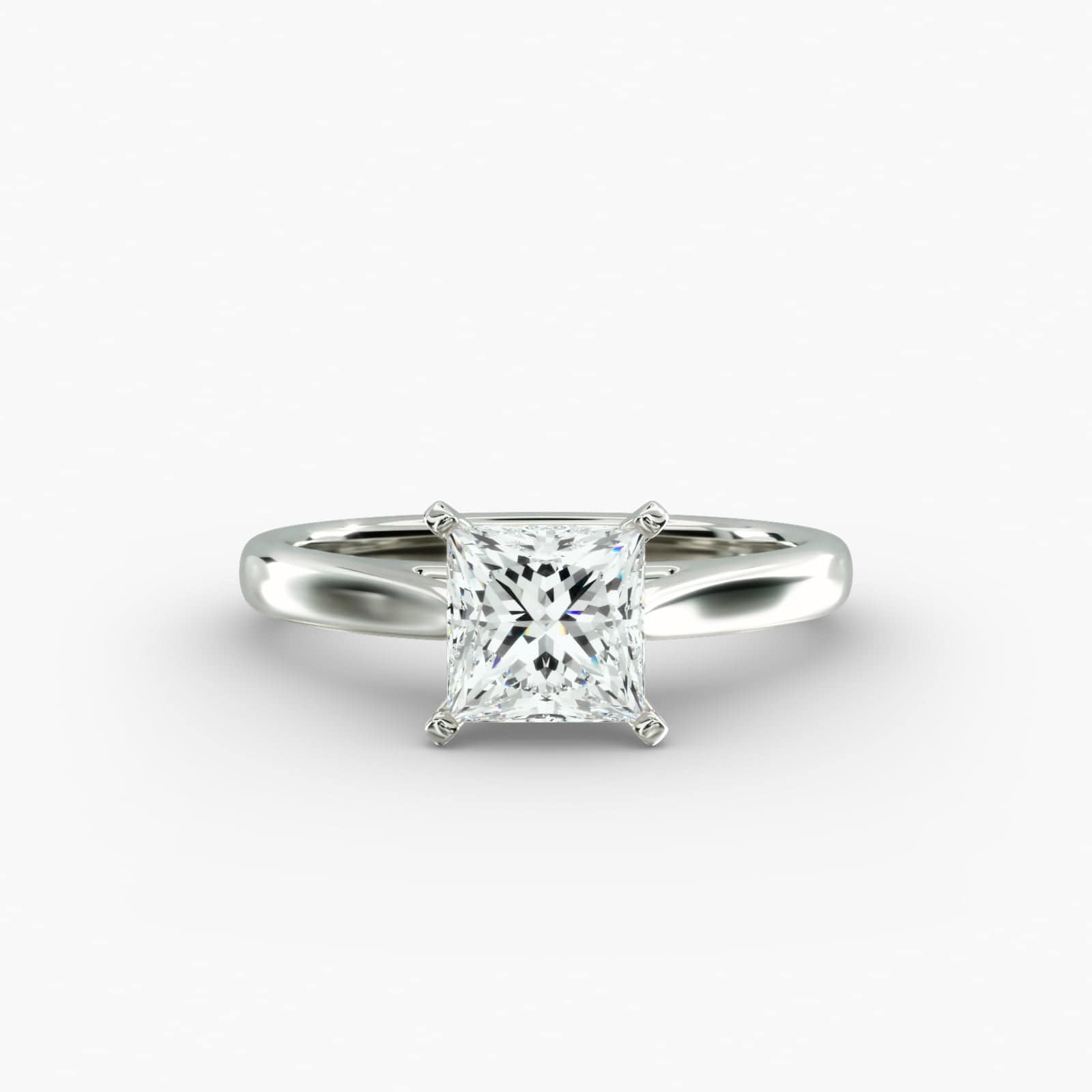 Anel de noivado Adele com diamante de lapidação princess