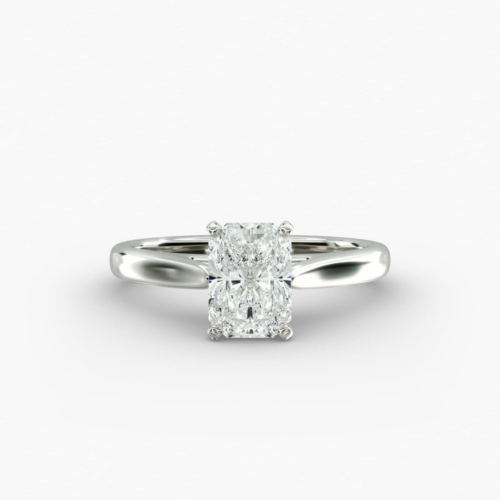 Anel de noivado Adele com diamante de lapidação radiant