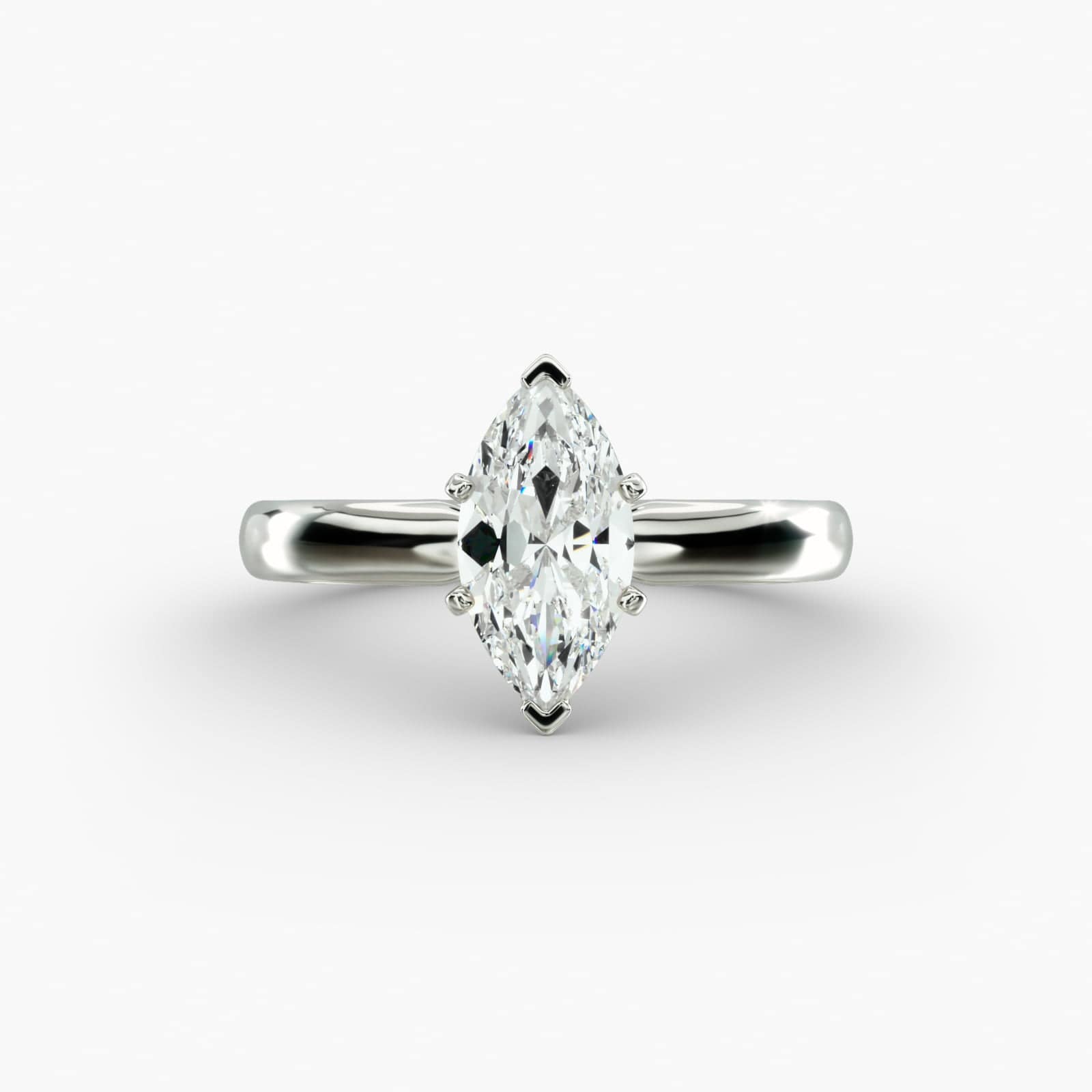 Anel de noivado Ella com diamante de lapidação marquise