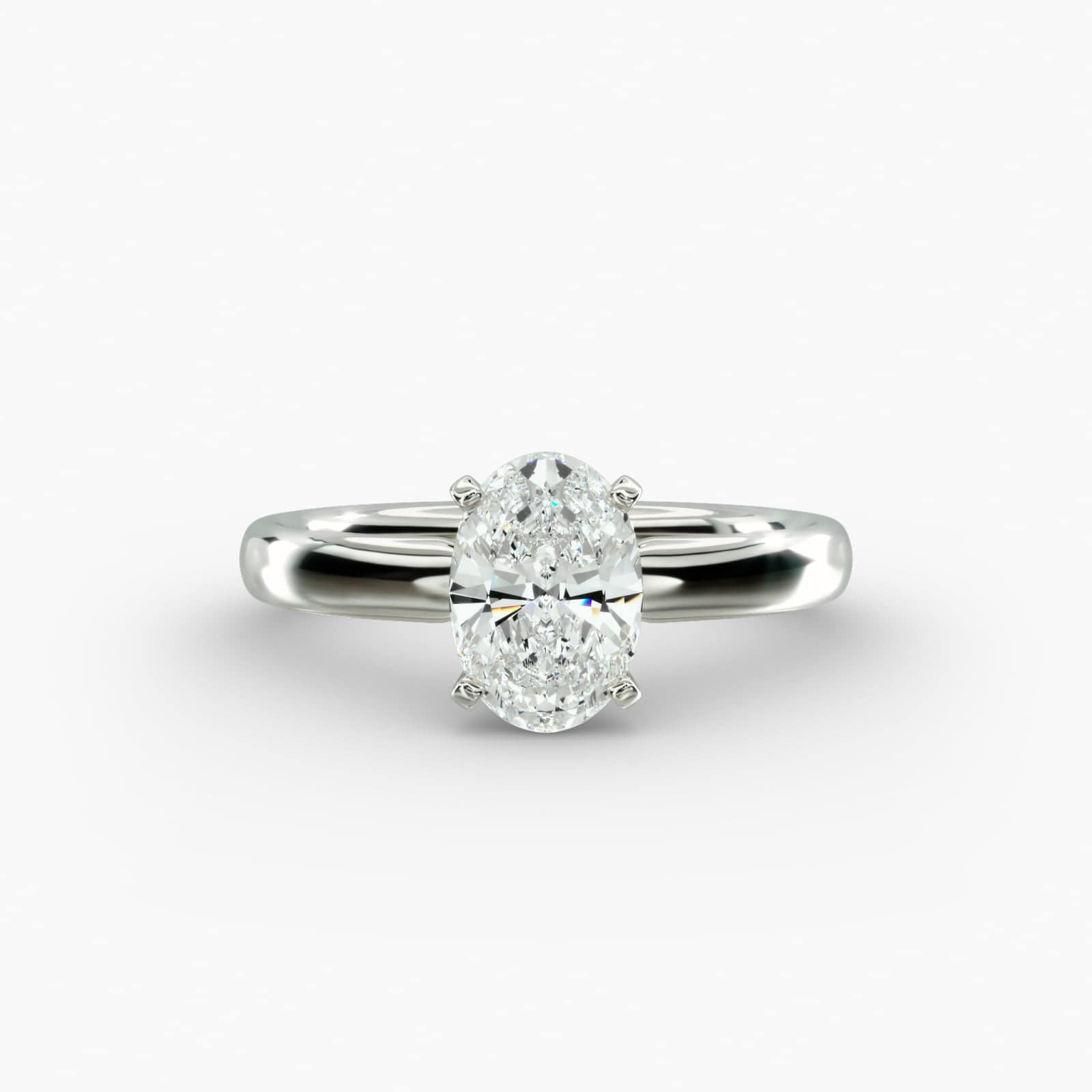 Anel de noivado Ella com diamante de lapidação oval