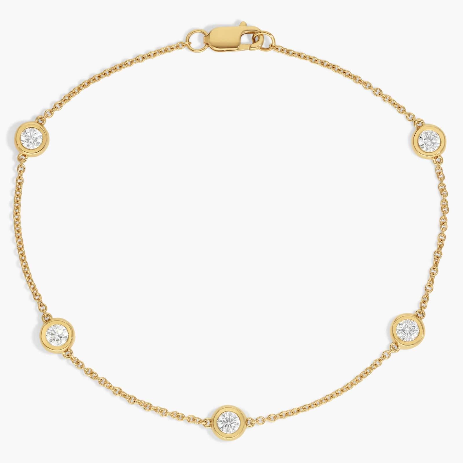 Luna Diamond Bezel Bracelet