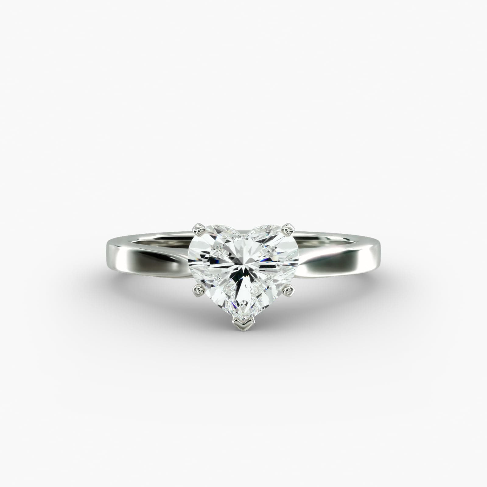 Lumiere Solene Round Cut Engagement Ring M1 HRT DIM wht 0100CT W 006 1600X1600