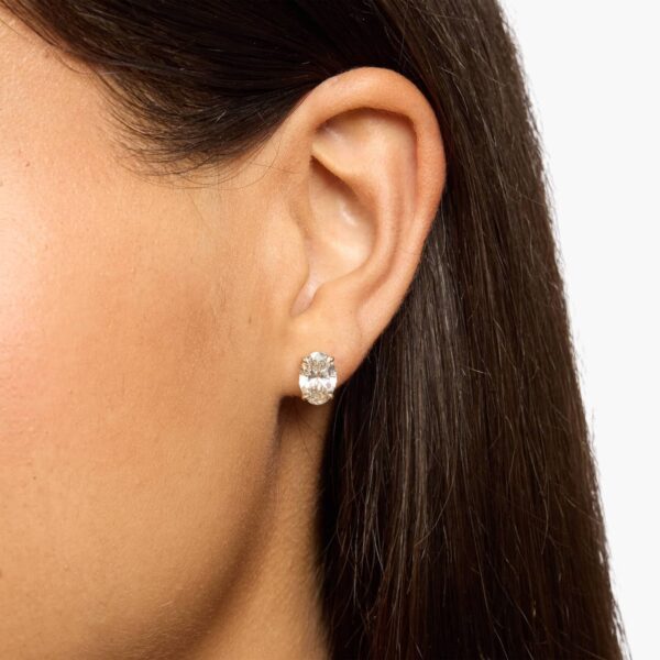 The Eterna Oval Cut Diamond Stud Earrings