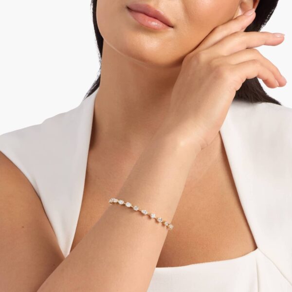 The Aria Fancy Shapes Diamond Station Bracelet