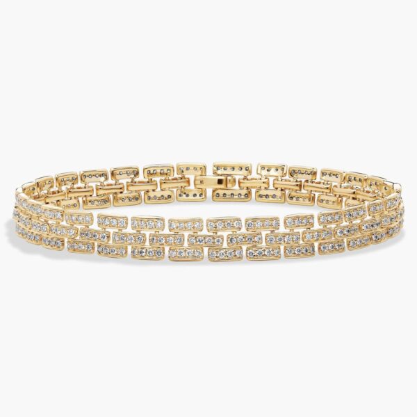 Cannes Panther Link Diamond Bracelet