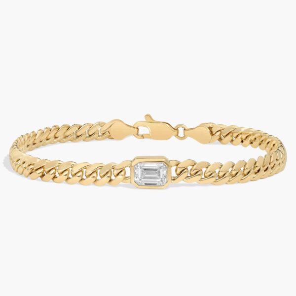 The Havana Emerald Diamond Cuban Bracelet