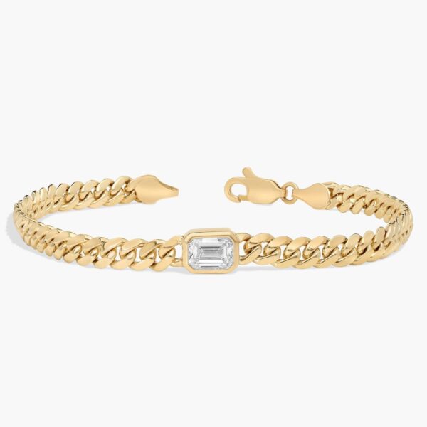 The Havana Emerald Diamond Cuban Bracelet