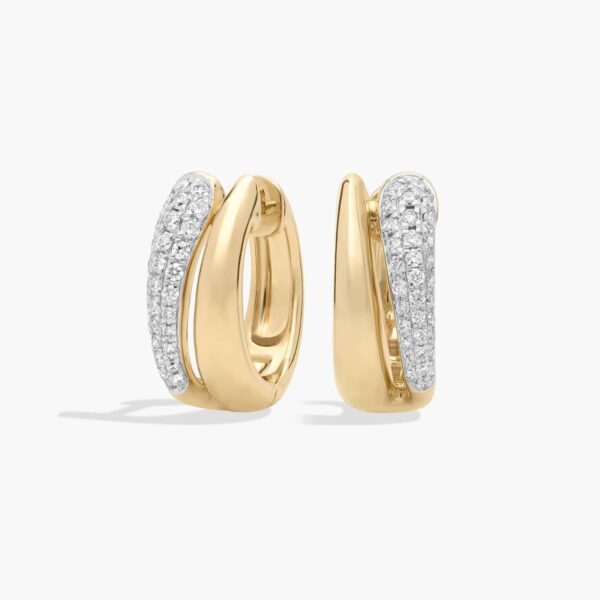 Eden Pavé Diamond Hoop Earrings