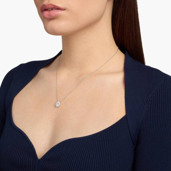 Lucia Halo Diamond Pendant
