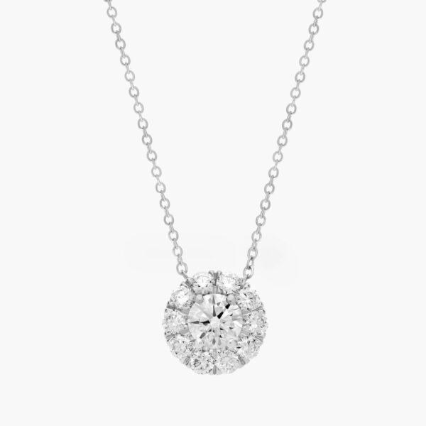 Lucia Halo Diamond Pendant