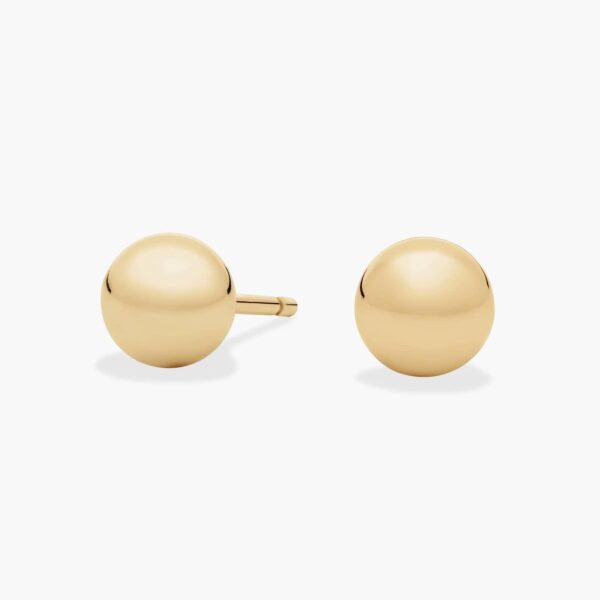 Sol Dome Gold Stud Earrings