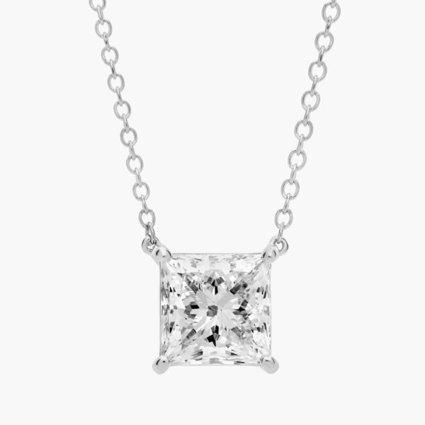 Eterna Princess Cut Diamond Pendant