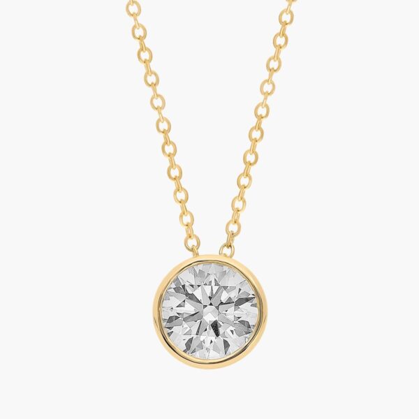 Solo Bezel Diamond Pendant