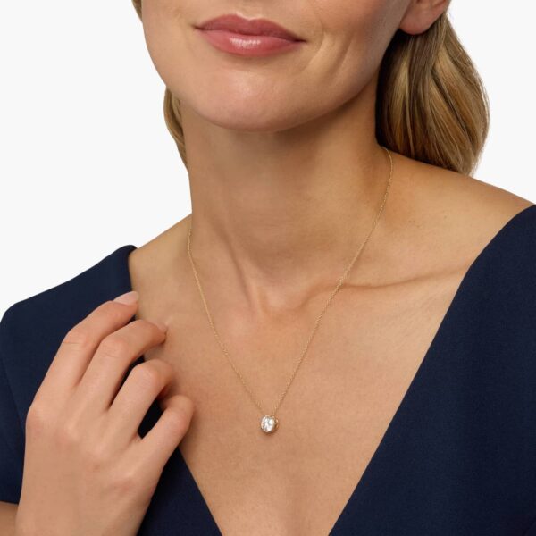 Solo Bezel Diamond Pendant - Image 5