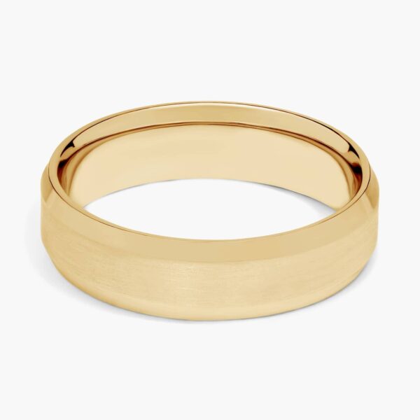 Bevel Matte Gold Band