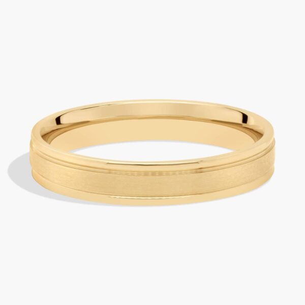 Bruno Brushed Inlay Men's Wedding Band