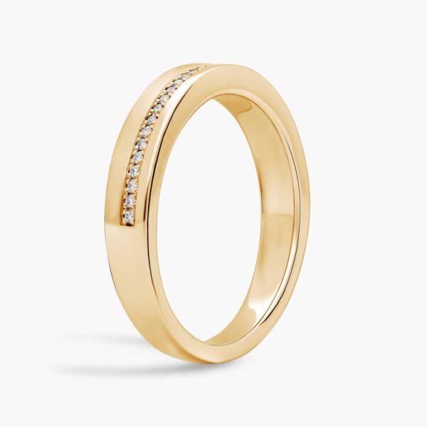 Cortona Diamond Pavé Wedding Band - Image 4