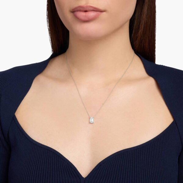 Eterna Emerald Cut Diamond Pendant - Image 3