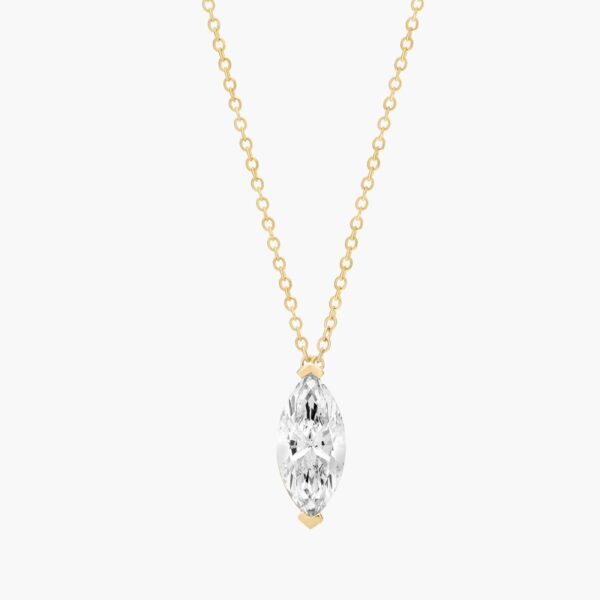 Eterna Marquise Cut Diamond Pendant