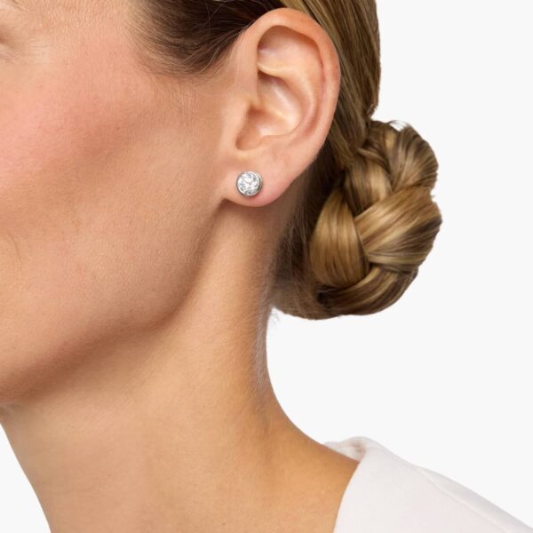 Clara Bezel Diamond Stud Earrings