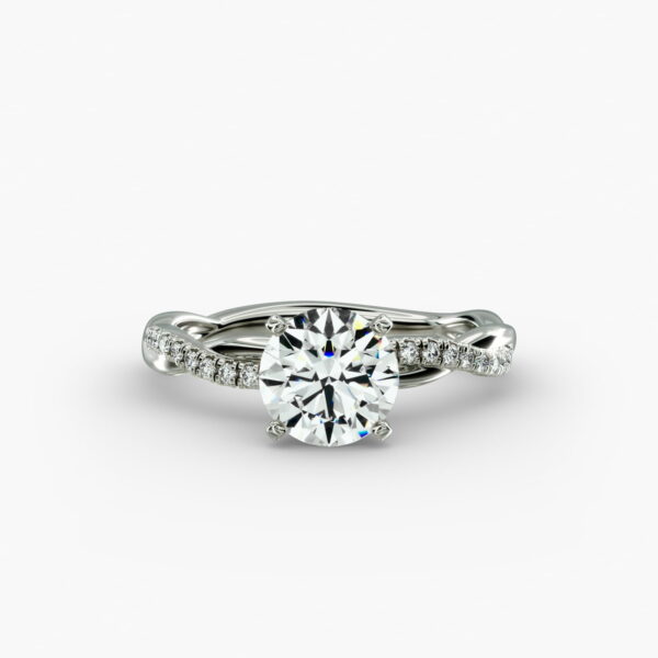 Harmony Twist Diamond Engagement Ring