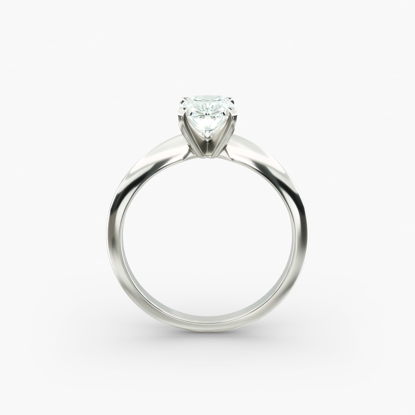 Δαχτυλίδι αρραβώνων Lumiere Épure Radiant από λευκό χρυσό 18Κ