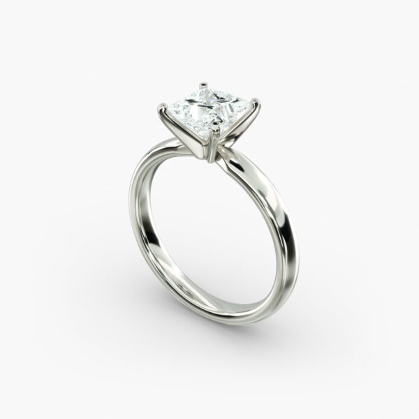 Lumiere Ella Princess Diamond Engagement Ring in 18K White Gold